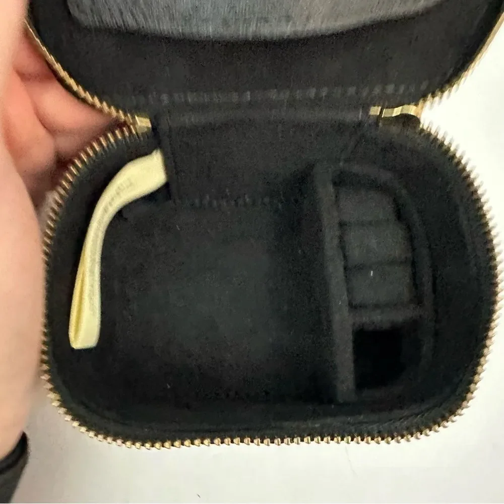 Kate Spade New York Black Travel Jewelry Box Dainty Cute Chic Storage